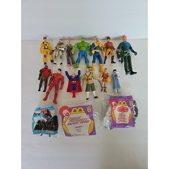 VINTAGE 1990s LOT MIXED ASSORTED Action Figures DC MARVEL TRANSFORMERS AND MORE! - Picture 1 of 16